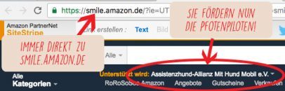 Grafik Amazon smile Anleitung